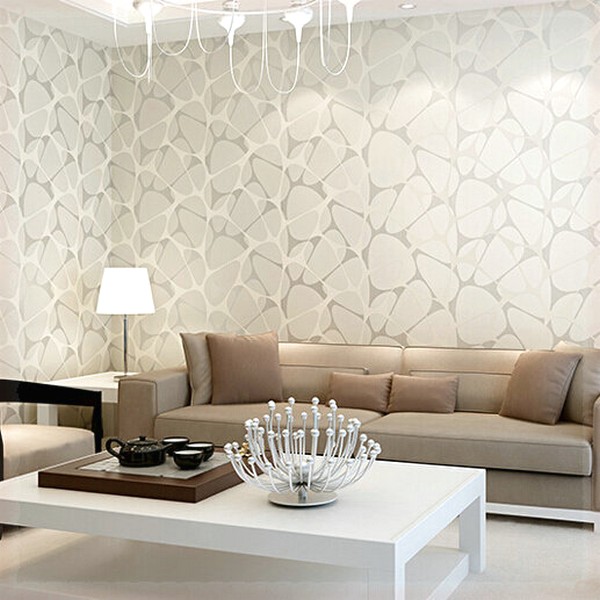 Elegan Ide Desain Wallpaper Dinding Ruang Tamu Minimalis Motif Batu Alam Nyaman Asri Indah Mempesona Terbaru