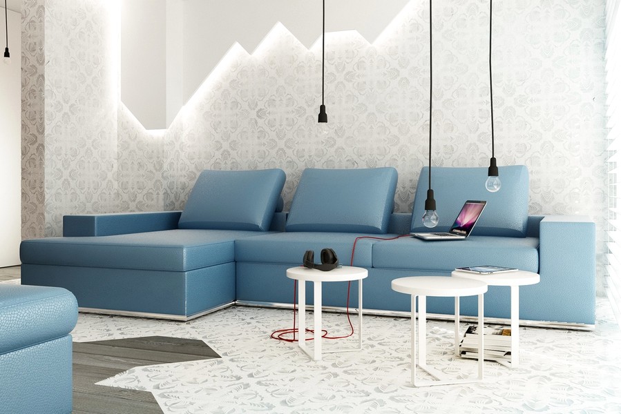 Modern Desain Wallpaper Dinding Ruang Tamu Minimalis Elegan Nyaman Stylish Terbaru Terbaik