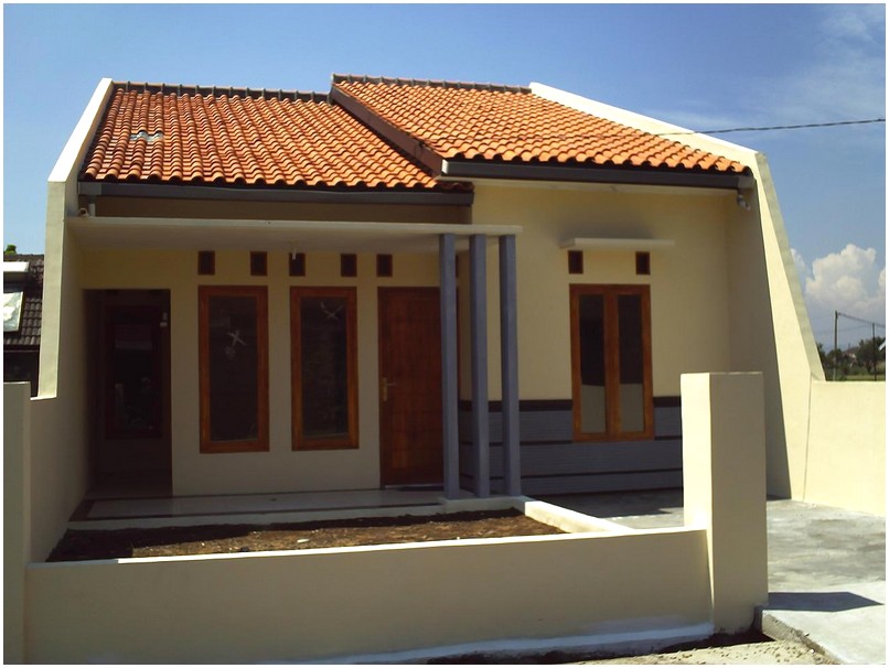 Model desain rumah minimalis 1 lantai mewah nyaman elegan modern tren masa kini tampak depan