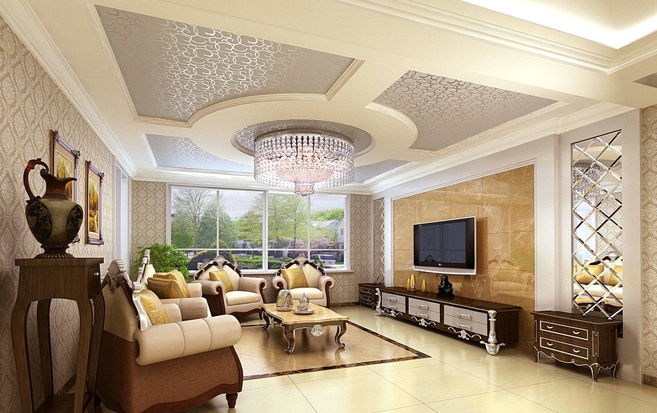 Desain Model Plafon Gypsum Elegan