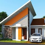 Foto Rumah Minimalis Satu Lantai Teras Batu Alam