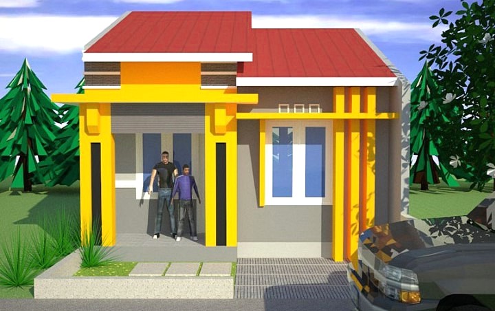 Warna Cat Rumah Minimalis Tampak Depan