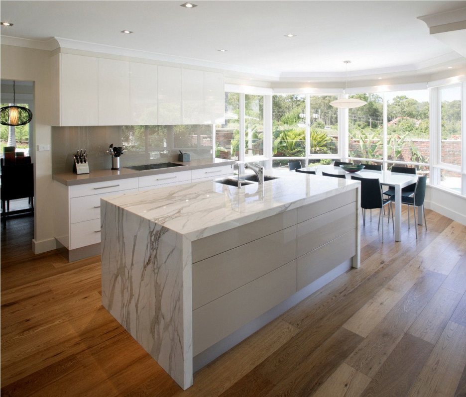 Model Meja Dapur Marmer