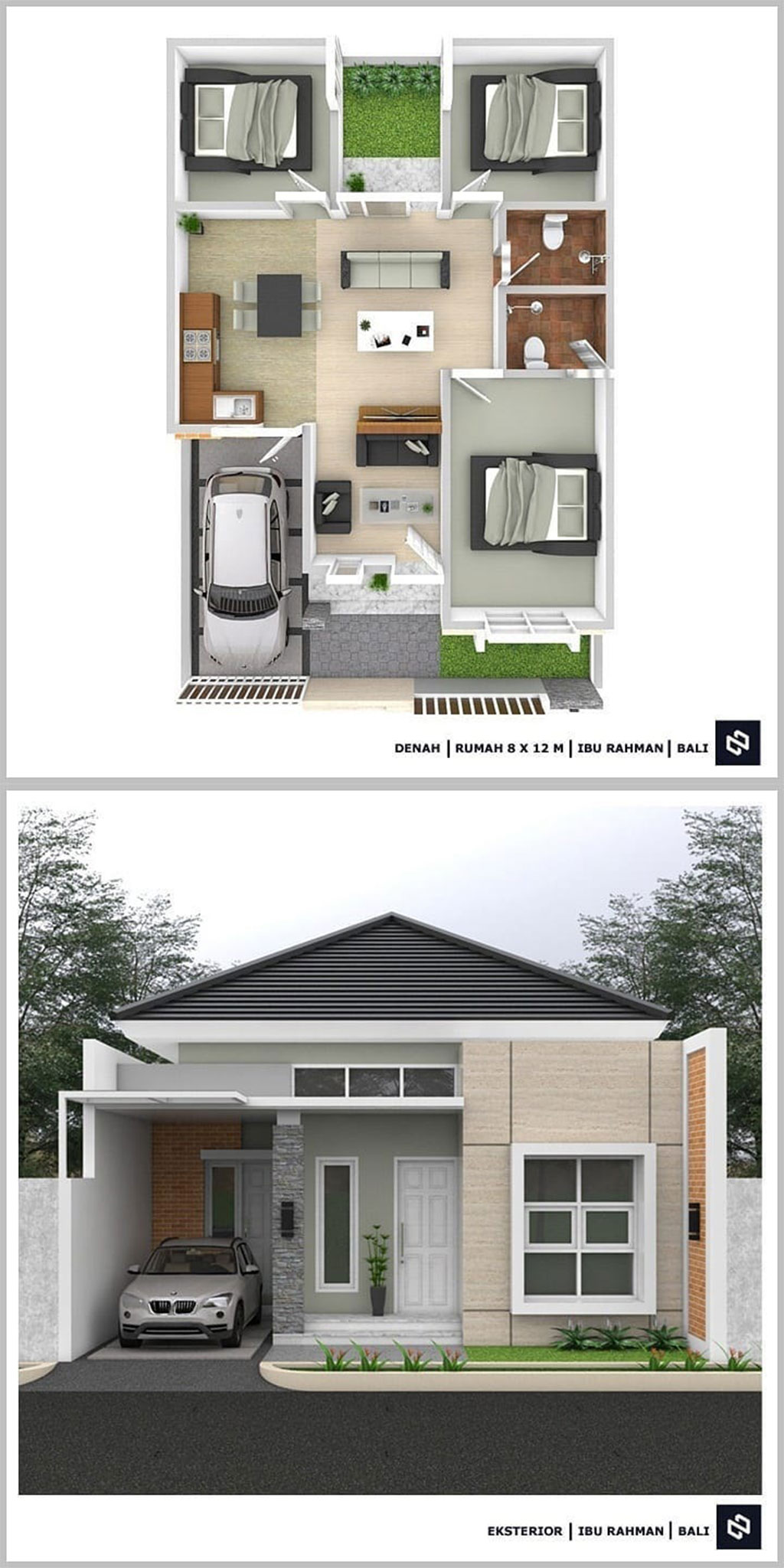 Denah Rumah 3 Kamar Tidur 1 Lantai Beserta Keterangannya
